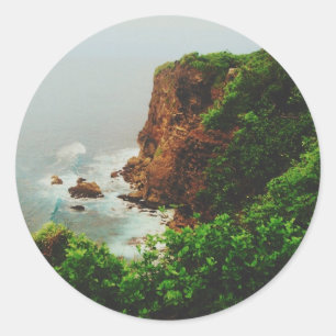 Uluwatu Cliffs - Bali - Indonesien Runder Aufkleber