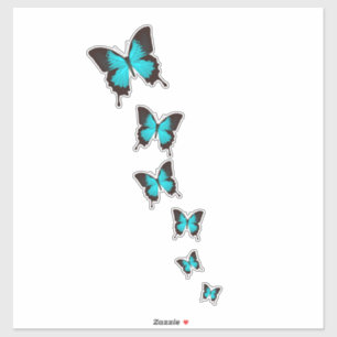 Ulysses Butterfly Art - Dynamische Zusammensetzung Aufkleber