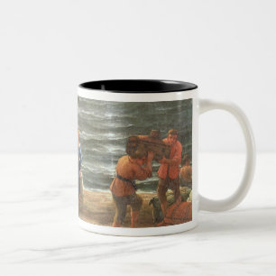 Ulysses, der Chryseis zu ihrem Vater zurückbringt Zweifarbige Tasse