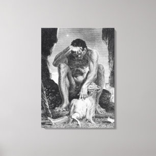 Ulysses, die aus dem Polyphemus, dem Zyklops, entk Leinwanddruck