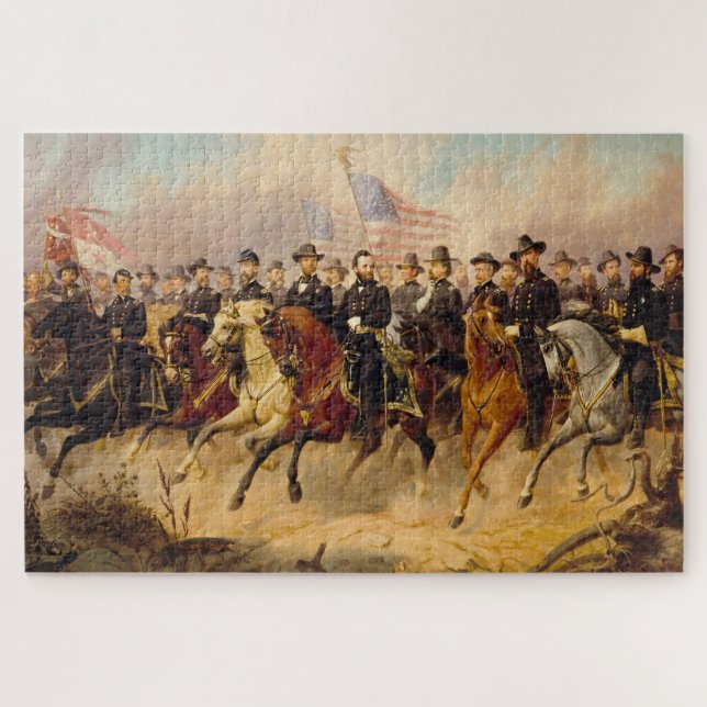 Ulysses Grant und seine Generäle Jigsaw Puzzle (Horizontal)