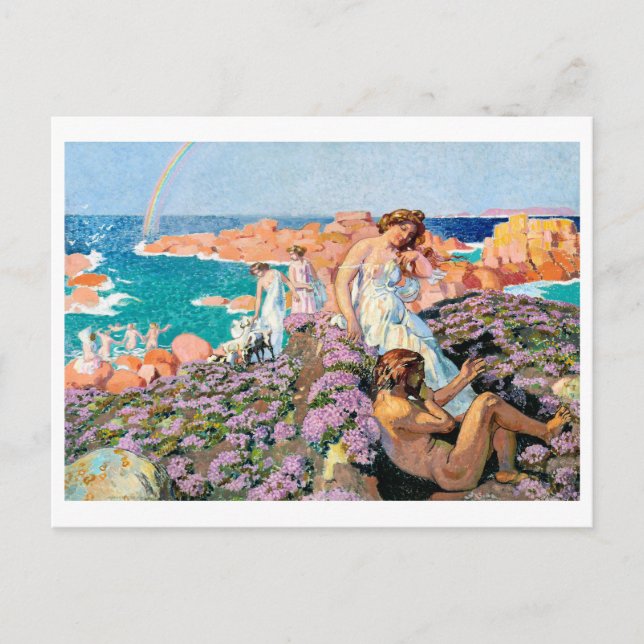 Ulysses mit Calypso, Maurice Denis Postkarte (Vorderseite)