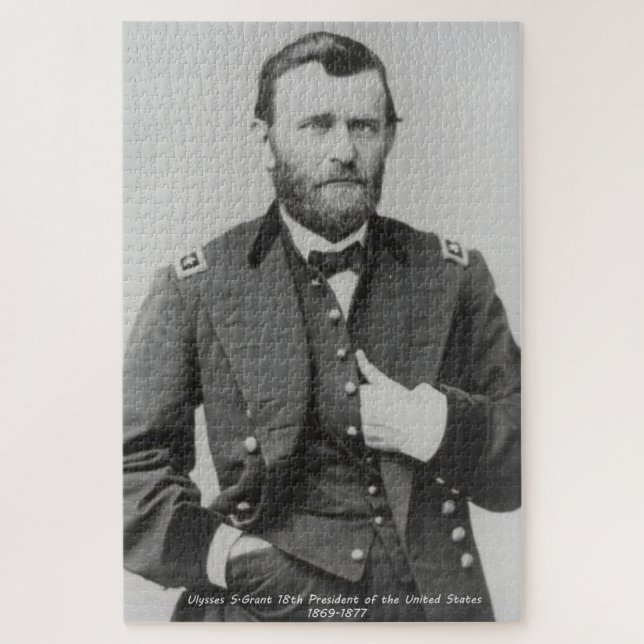 Ulysses S. Grant18th President of America. Jigsaw Puzzle (Vertikal)
