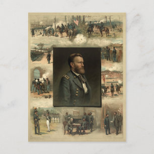Ulysses S. Grant, 1885 Postkarte