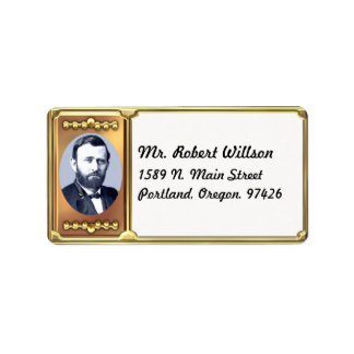 Ulysses S. Grant-Adressetikett Adressaufkleber