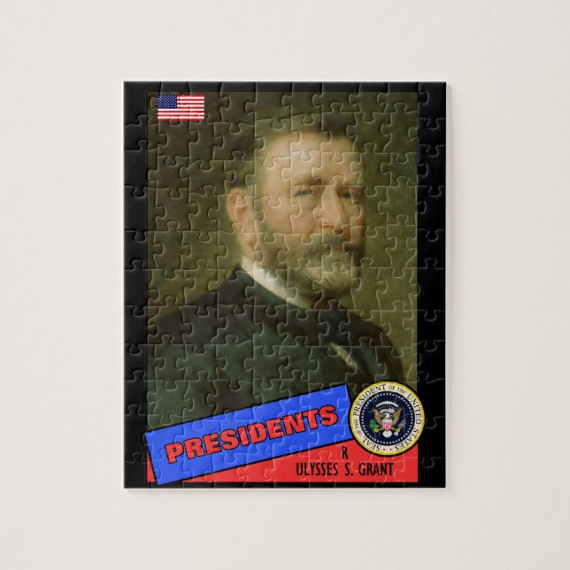 Ulysses S. Grant Baseball Card Puzzle (Vertikal)
