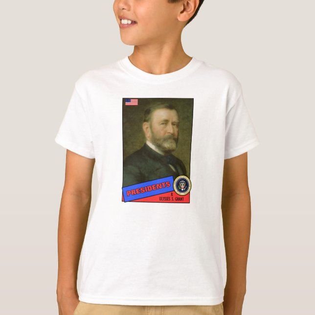 Ulysses S. Grant Baseball Card T-Shirt (Vorderseite)