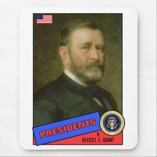 Ulysses S. Grant Baseballkarte Mousepad