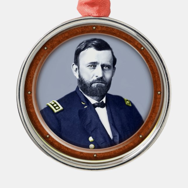 Ulysses S. Grant Ornament Aus Metall (Vorne)