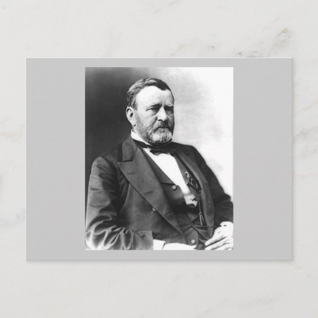 Ulysses S Grant Postkarte (Vorderseite)