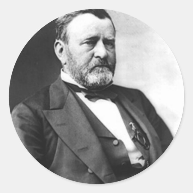 Ulysses S Grant Runder Aufkleber (Vorderseite)