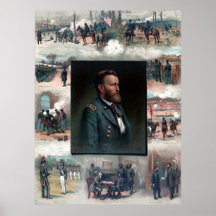 Ulysses S. Grant West Point Appomattox 1885 Wieder Poster