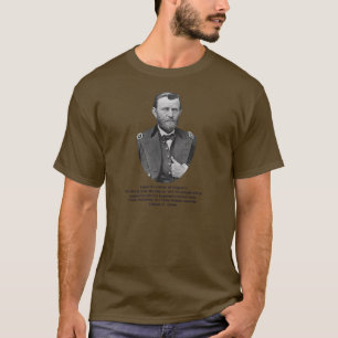 Ulysses S. Grant zitiert auf Kirche und Zustand T-Shirt
