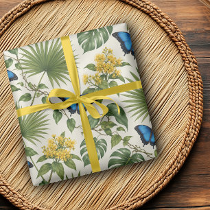Ulysses-Schmetterling Australische Botanische Gesc Geschenkpapier