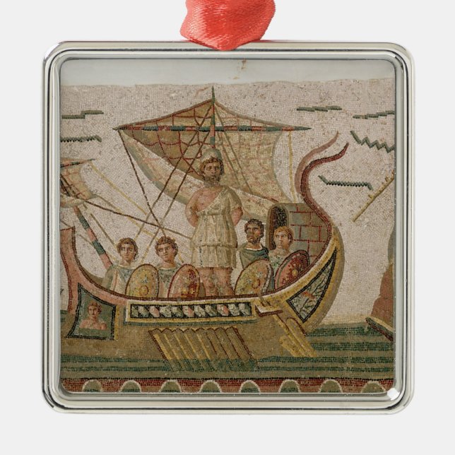 Ulysses und die Sirenen Silbernes Ornament (Vorne)