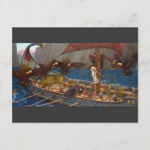 Ulysses und die Sirens von J.W. Wasserhaus Postkarte