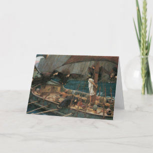 Ulysses und die Sirens von John William Waterhouse Karte