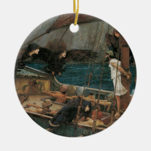 Ulysses und die Sirens von John William Waterhouse Keramikornament