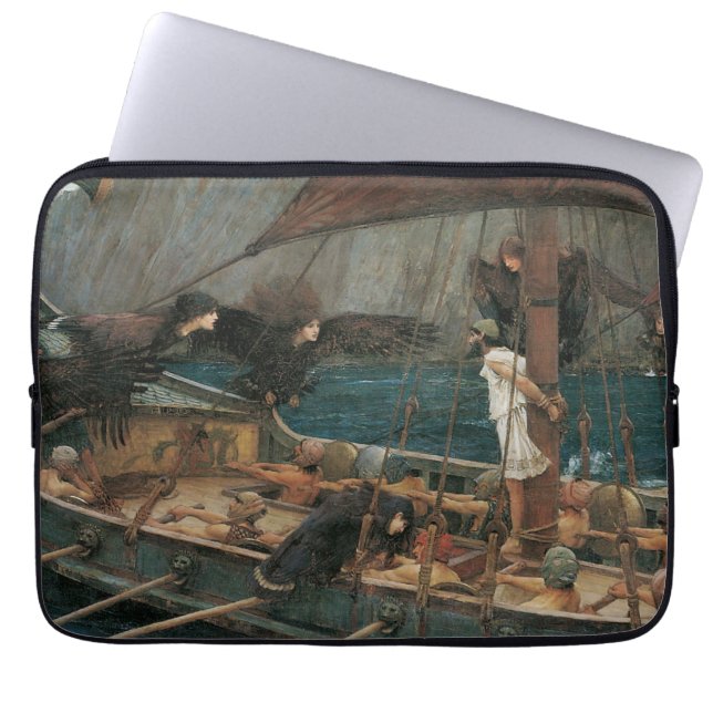 Ulysses und die Sirens von John William Waterhouse Laptopschutzhülle (Vorderseite)