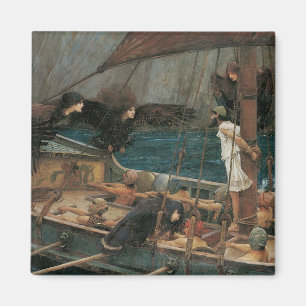 Ulysses und die Sirens von John William Waterhouse Magnet