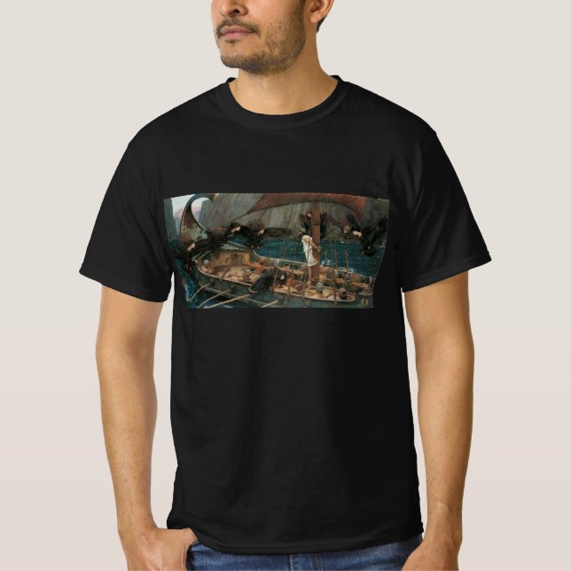Ulysses und die Sirens von John William Waterhouse T-Shirt (Vorderseite)