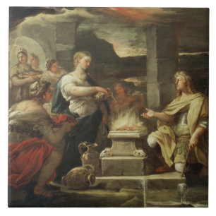 Ulysses und Kalypso Fliese