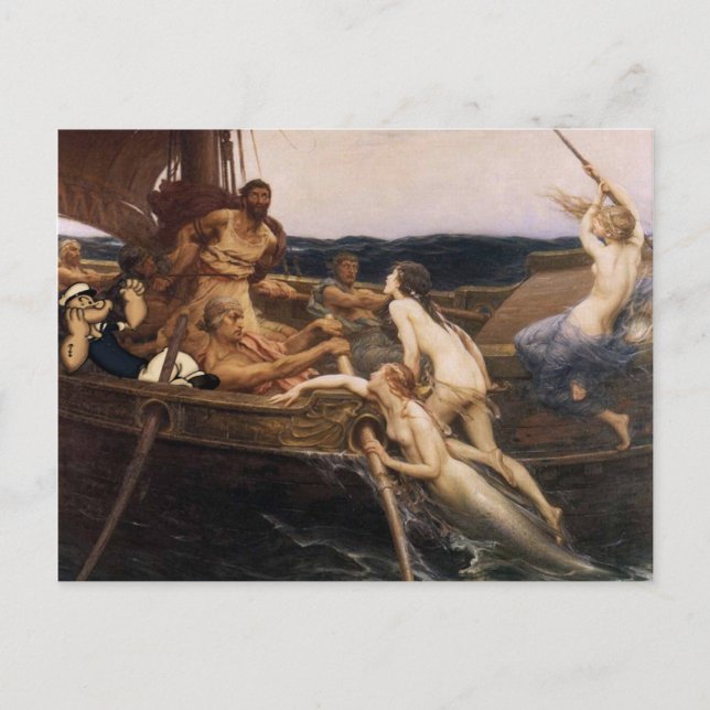 Ulysses und Sirens Postkarte (Vorderseite)