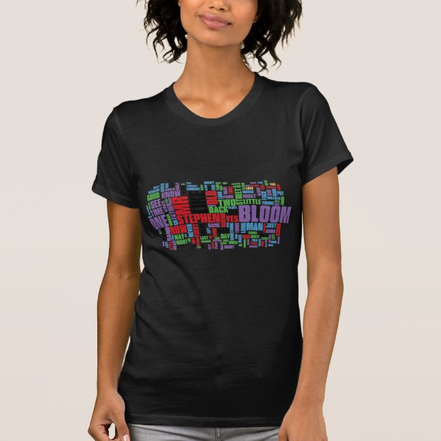 Ulysses-Wort-Wolke T-Shirt (Vorderseite)