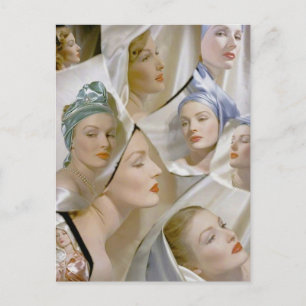 Um 1940 schöne Frauen Postkarte