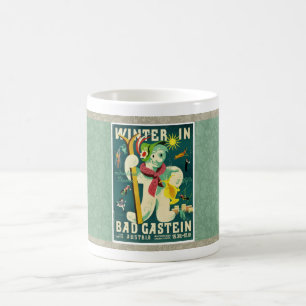 um 1950 Österreich / Bad Gastein Reiseplakat MCM Kaffeetasse