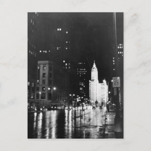 Um 1954: Ein Blick auf die Michigan Avenue Postkarte