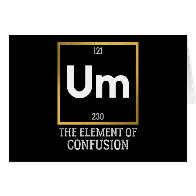 Um das Element des T - Shirt der Verwirrung (Vorderseite (Horizontal))