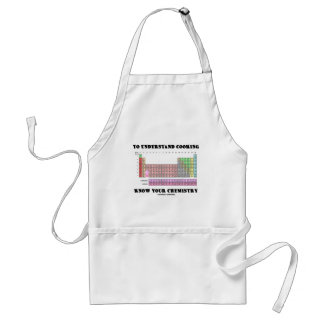 Um das Kochen zu verstehen kennen Sie Ihre Chemie Schürze