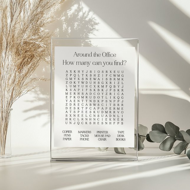 Um das Office Word Search Poster herum (Von Creator hochgeladen)
