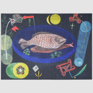 Um den Fisch herum, Paul Klee Seidenpapier