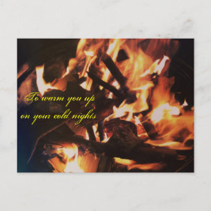 Um dich in kalten Nächten aufzuwärmen Postkarte
