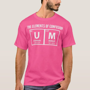Um die Elemente Verwirrung Abschluss Zitate Gif T-Shirt