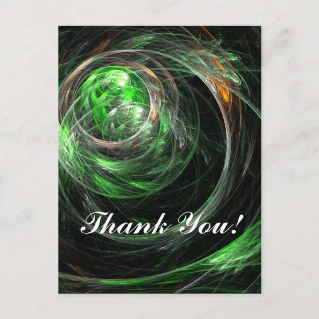 Um die Welt grün danke Ihnen Postcard Postkarte (Vorderseite)