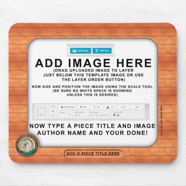 Um die Weltkundenspezifische Kunst u. das Foto Mousepad (Vorne)