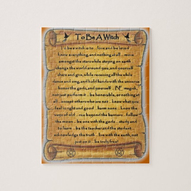 Um ein Hexenheidlerpuzzle zu sein Puzzle (Vertikal)