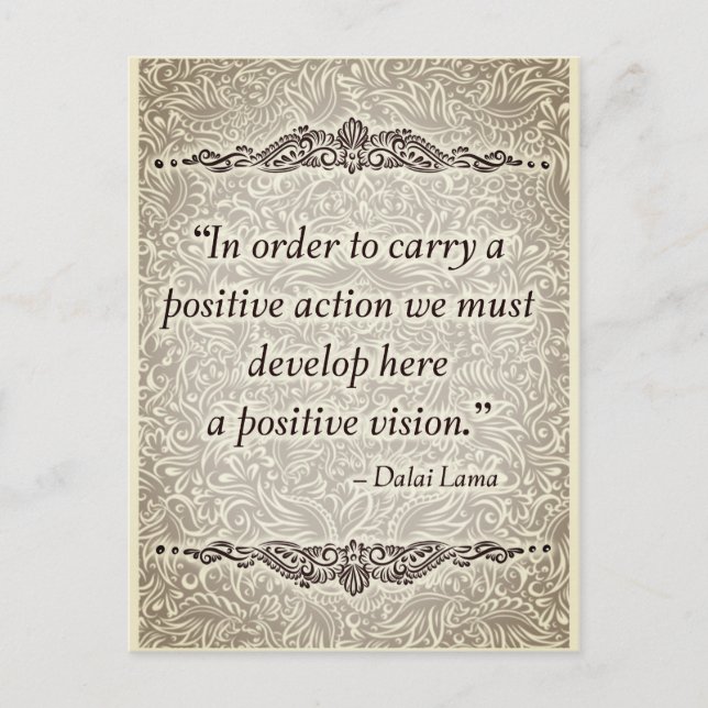 Um ein positives - positives Zitat Postkarte (Vorderseite)