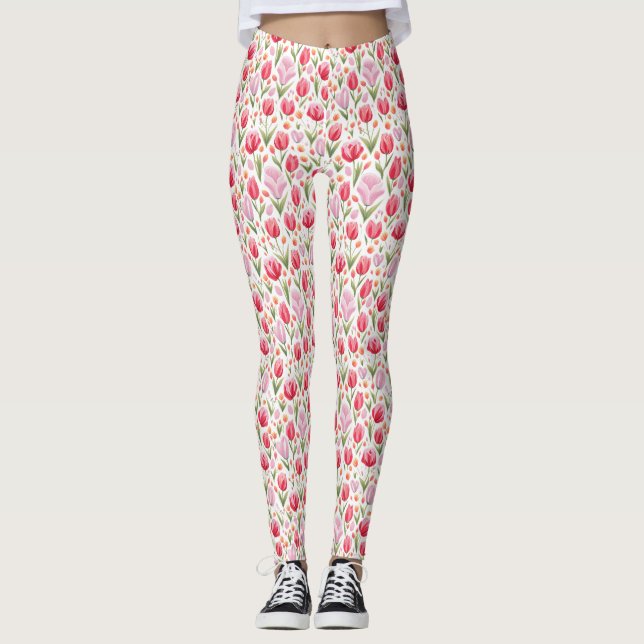 Um eine Blume zu sein, musst du den Regen ertragen Leggings (Vorderseite)