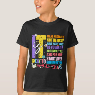 Um Fehler zu machen, ein Mädchen mit einem psychis T-Shirt