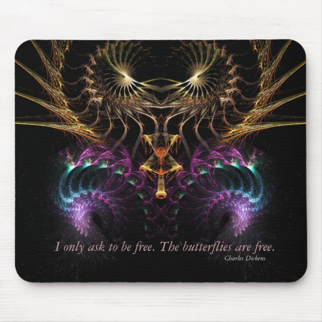 Um Frei zu sein.. Zitat Mousepad (Vorne)