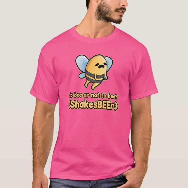 Um Hamlet Witziges William Shake zu sein oder nich T-Shirt (Vorderseite)