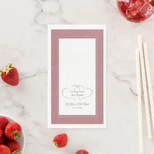 Um Hochzeiten zu haben und zu halten elegante Dust Serviette