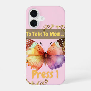 Um mit Mama zu sprechen, drücken Sie 1 iPhone 16 Hülle