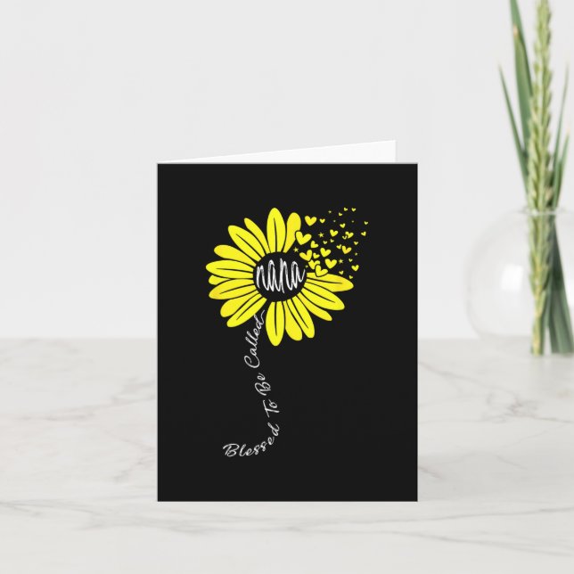 Um Nana Happy Mütter Day Sunflower Fami genannt zu Karte (Vorderseite)