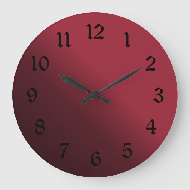 , um niedriger verlassenen Schatten zu schwärzen Große Wanduhr (Vorderseite)