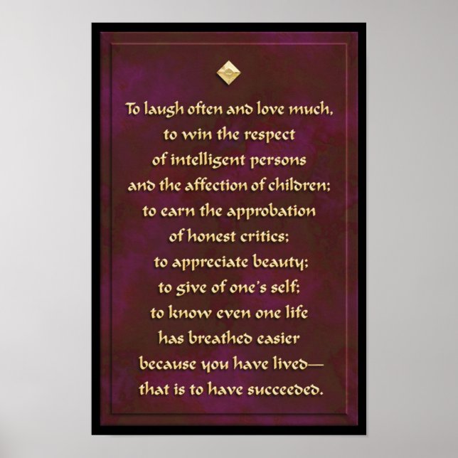 Um oft zu lachen... drucken. poster (Vorne)